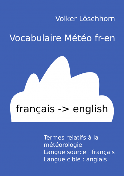 Page de couverture du Vocabulaire météorologique fr-en