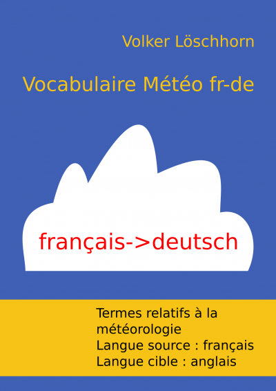 Page de couverture du Vocabulaire météorologique fr-de